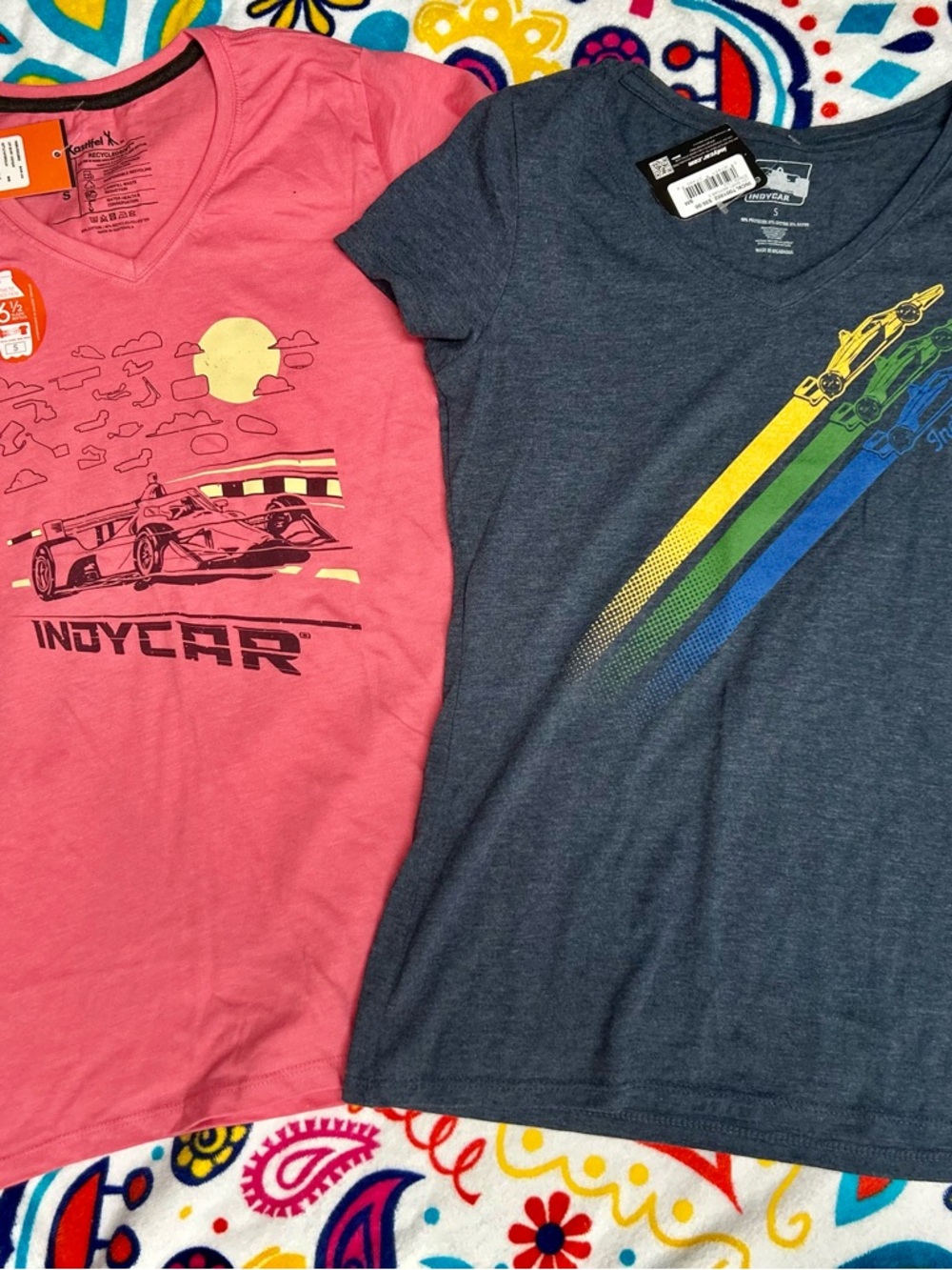 IndyCar Women's V-Neck Tee - Pink